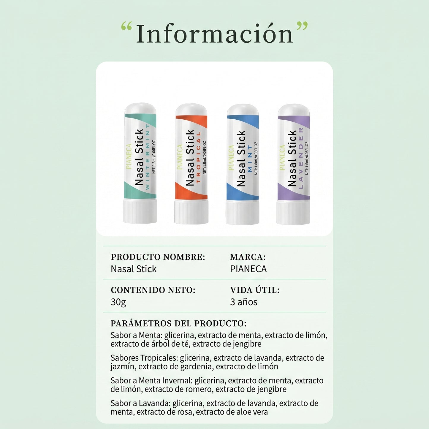 4-Pack Esencias Nasales Herbales™