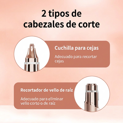 Recortadora Facial y de Cejas 2 en 1 para Mujer™