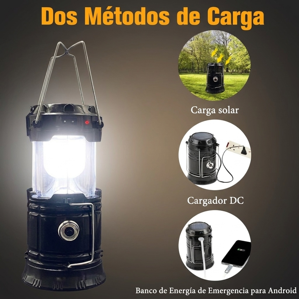 Linterna Solar LED Portátil Multiuso™