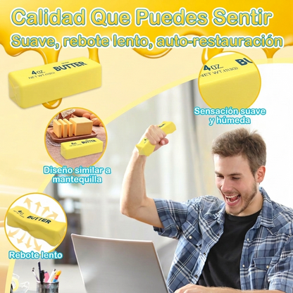 Barra de Mantequilla Squishy con Sonido Crujiente™