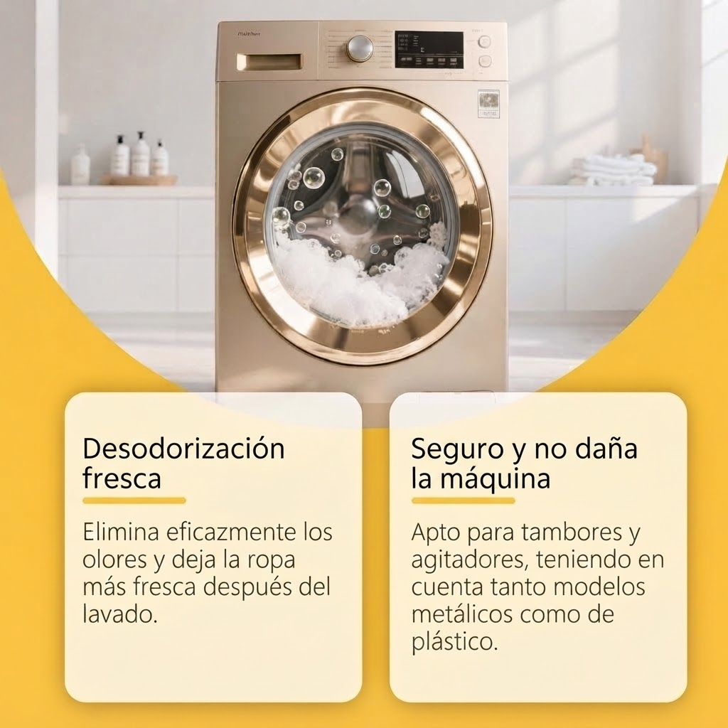 Tabletas Limpiadoras de Lavadora con Eliminación de Olores