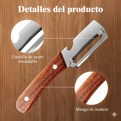Pelador de Frutas y Verduras con Abridor Integrado™