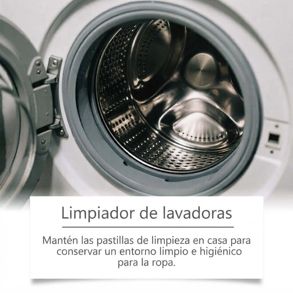 Tabletas Limpiadoras de Lavadora con Eliminación de Olores