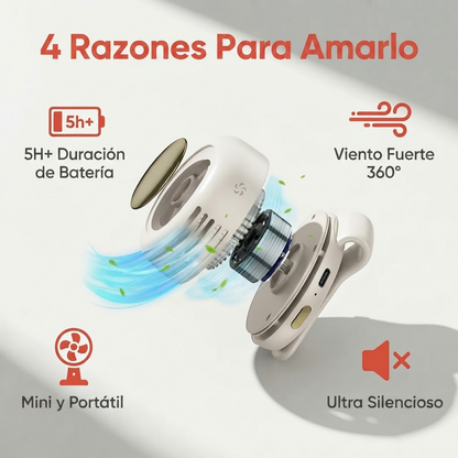 Ventilador Personal Recargable de Alta Potencia