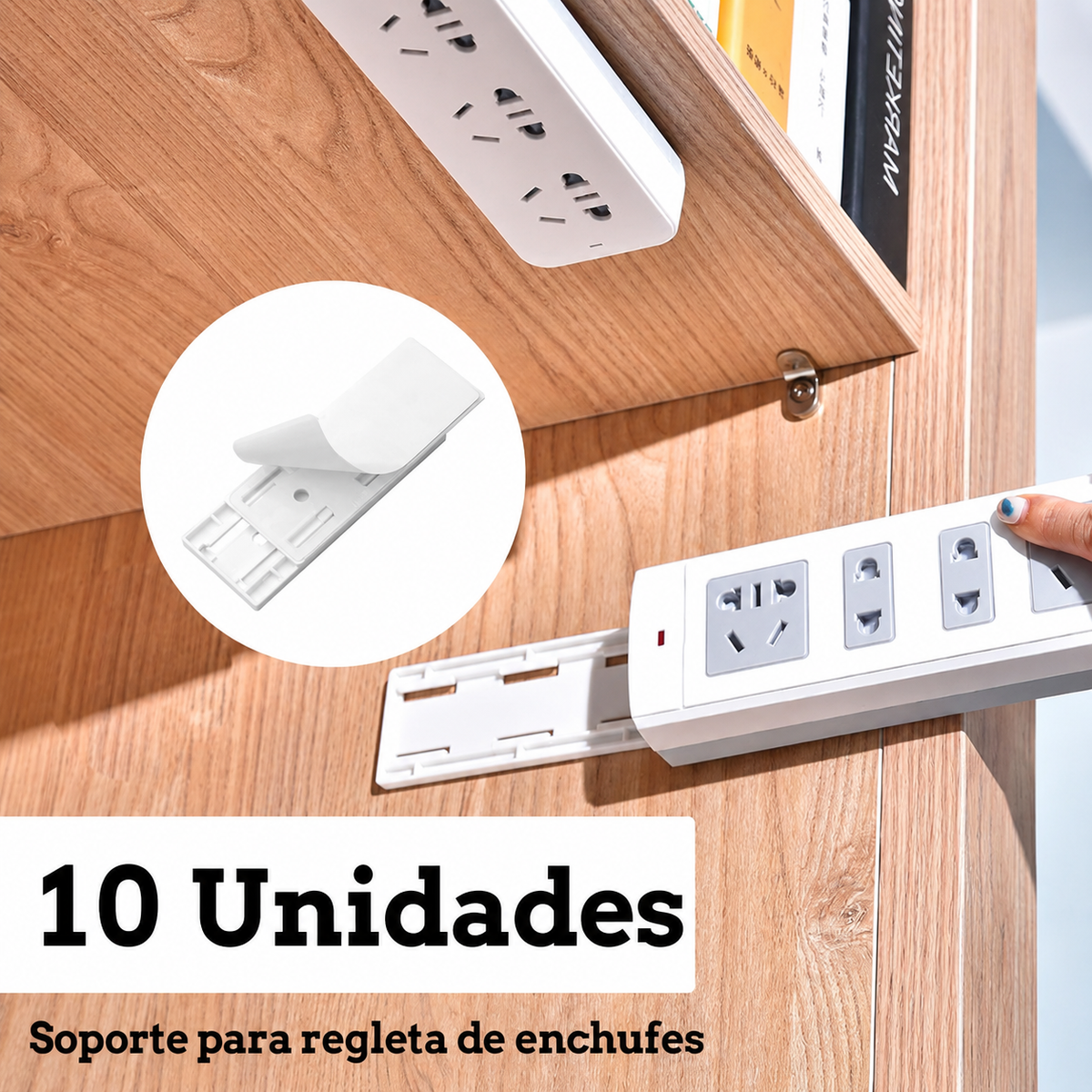 Soporte Adhesivo para Regletas y Cables™